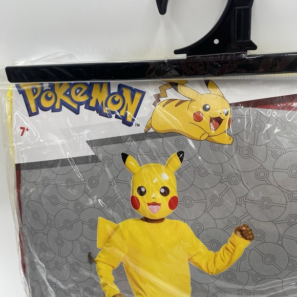 New Pokémon Kids Pikachu Classic Halloween Costume Jumpsuit -size Medium 7-8 - Picture 4 of 10